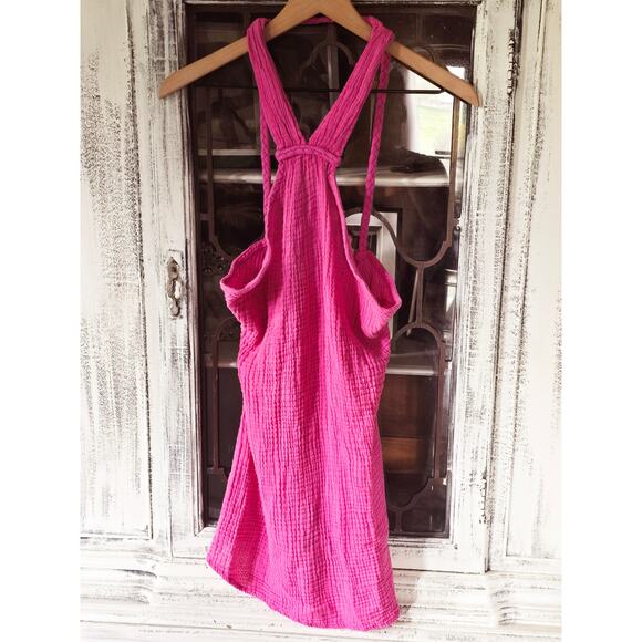 Anthropologie Gauze Pink Mini Dress - New Small - Picture 1 of 1